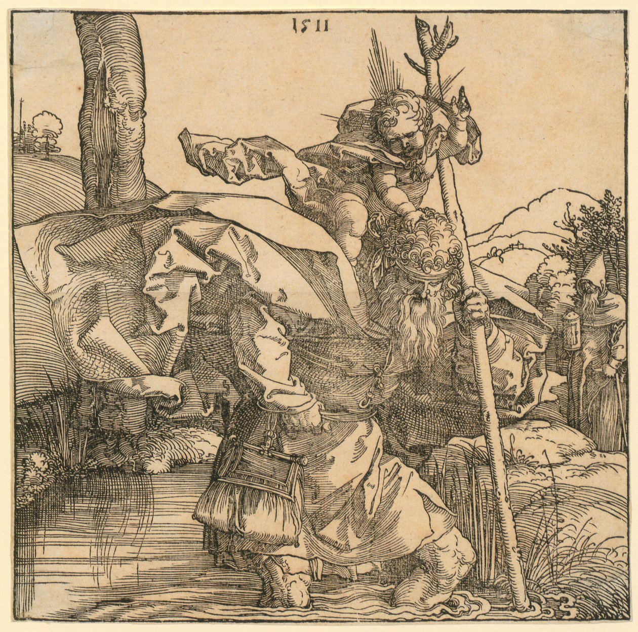Den hellige familie med Joakim og Anna under træet af Albrecht Dürer