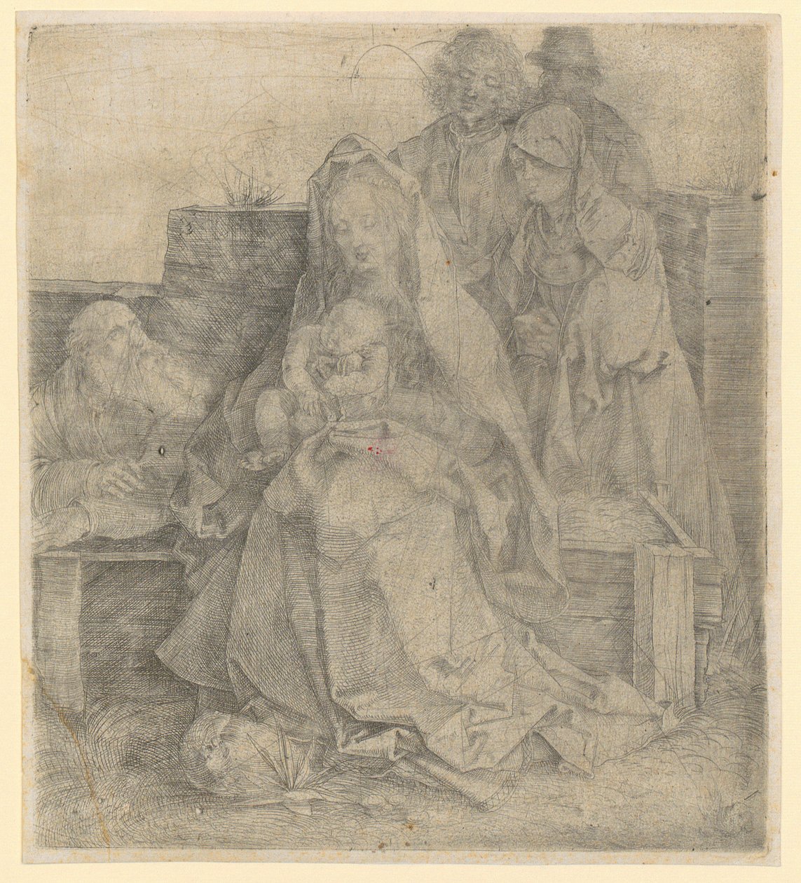 Den Hellige Familie, seks figurer af Albrecht Dürer
