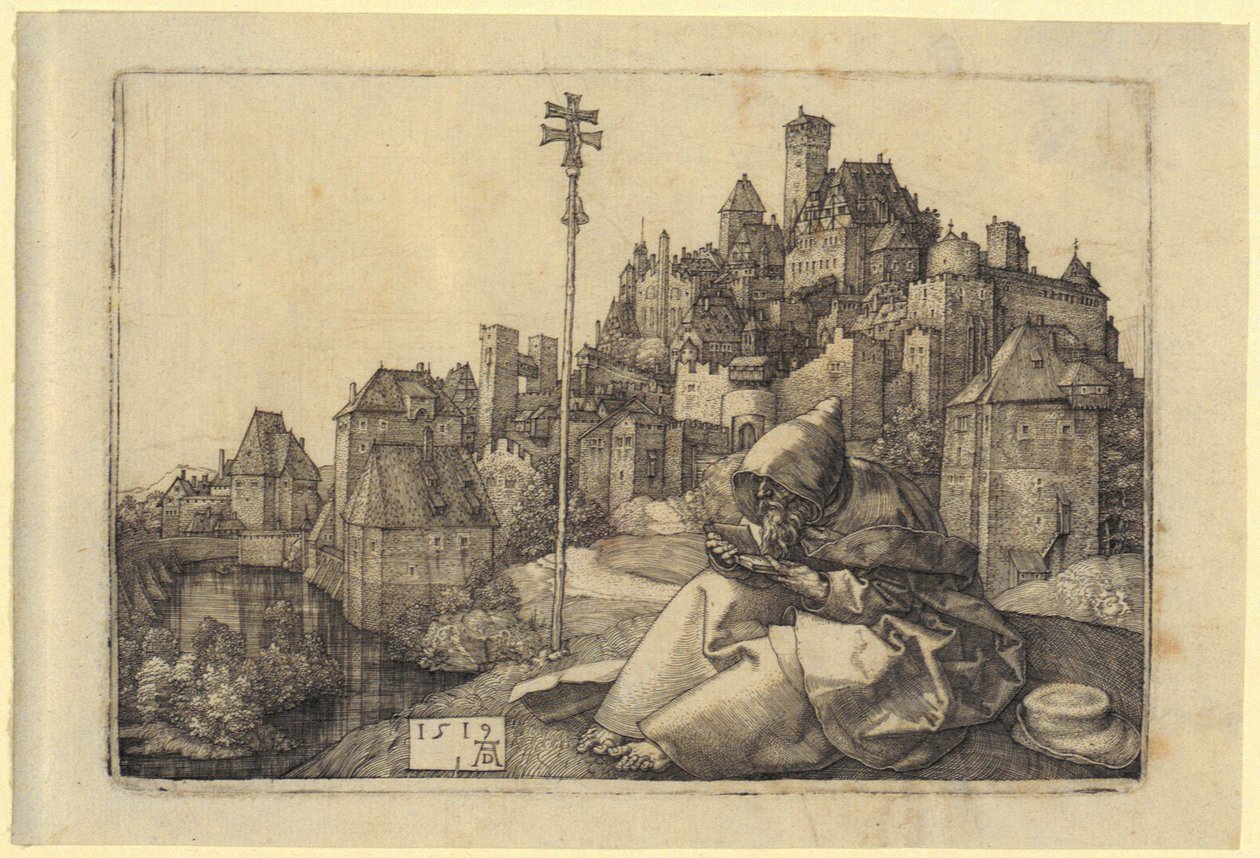 Sankt Antonius foran byen af Albrecht Dürer