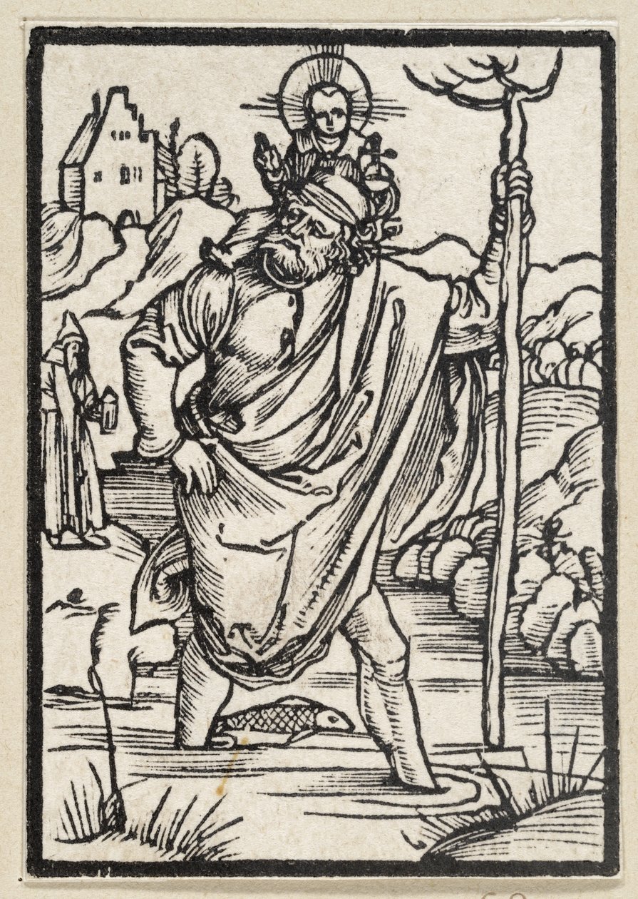 Den hellige Kristoffer (63 religiøse scener) af Albrecht Dürer