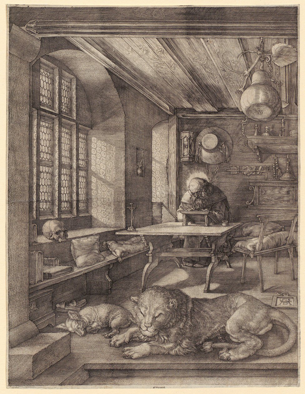 Den hellige Hieronymus i et skab af Albrecht Dürer