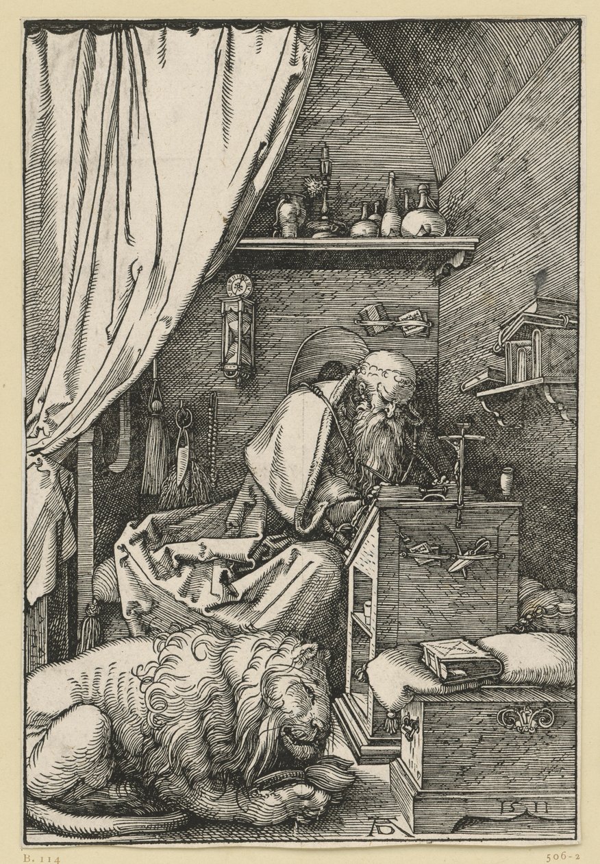 Sankt Hieronymus i sin celle af Albrecht Dürer