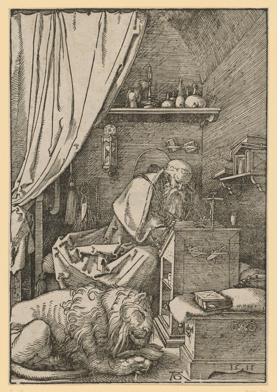 Sankt Hieronymus i sin celle af Albrecht Dürer