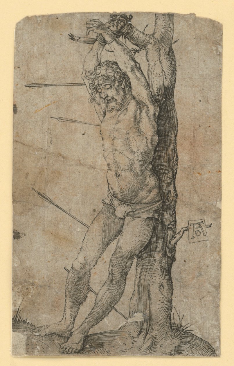 Den hellige Sebastian bundet til et træ af Albrecht Dürer