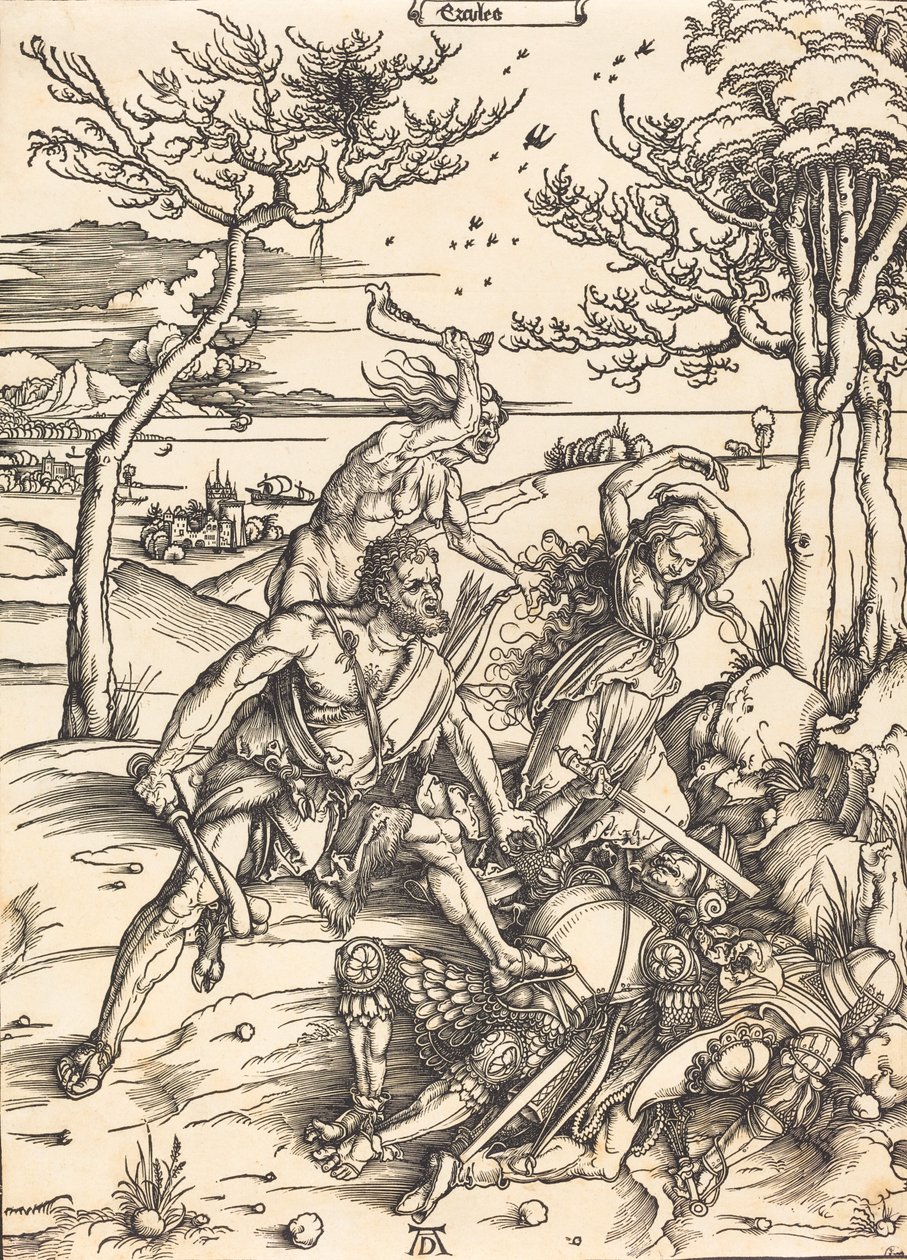 Hercules erobrer Cacus Hercules, ca. 1496 af Albrecht Dürer