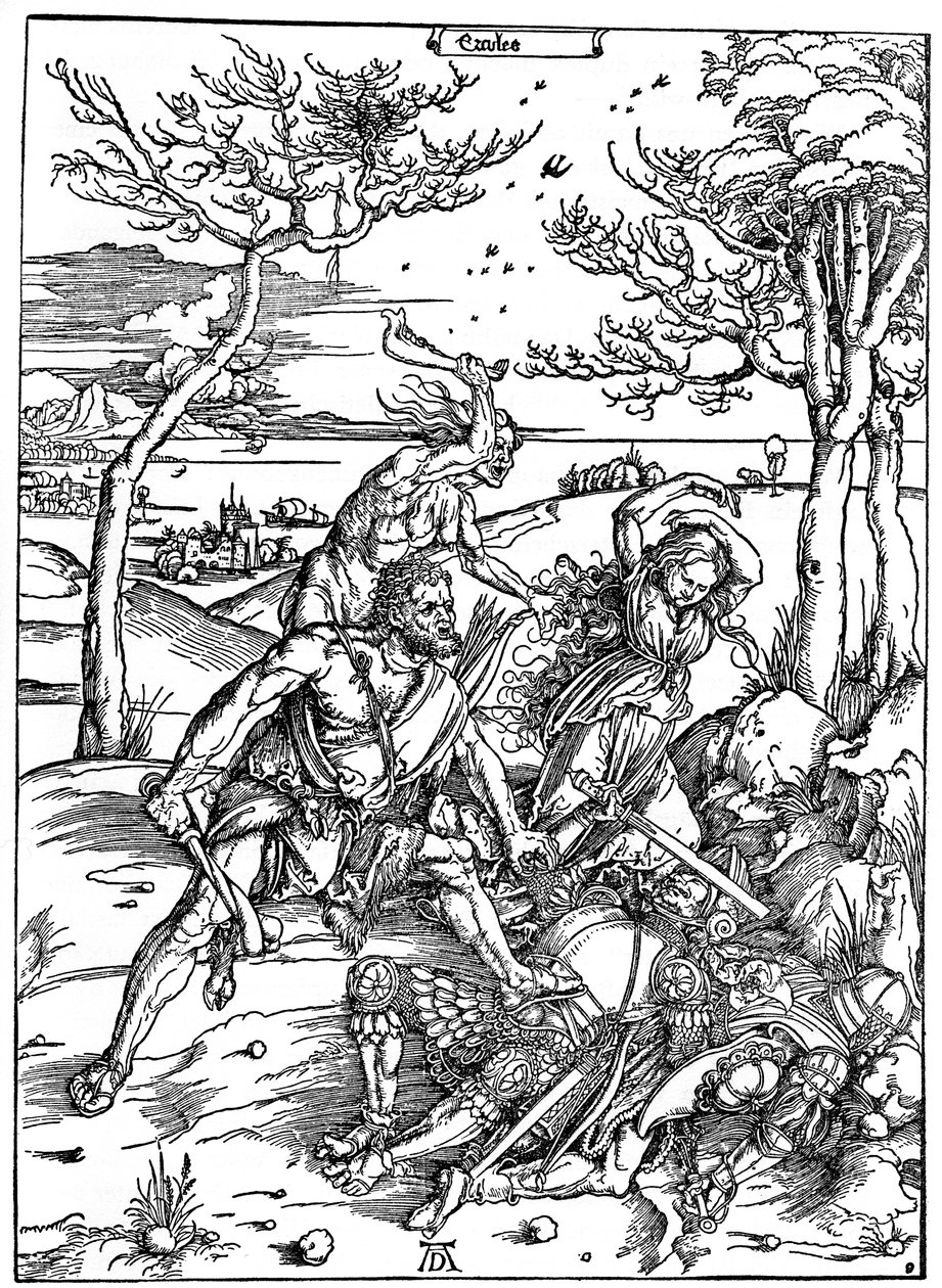 Hercules Killing the Molionides, c1496-1498, 1936 af Albrecht Dürer