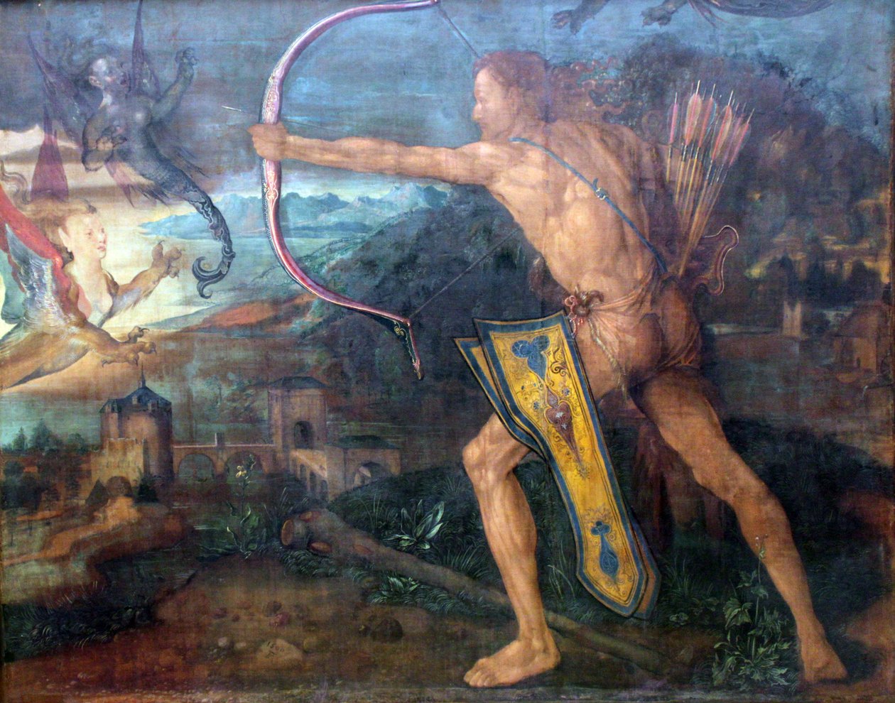 Herkules dræber de stymfaliske fugle af Albrecht Dürer