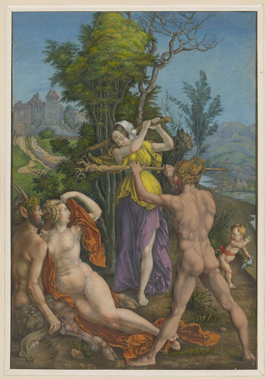 Herkules ved skillevejen af Albrecht Dürer
