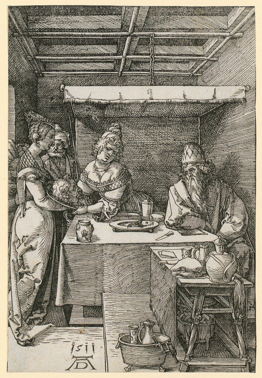 Herodias modtager Johannes’ hoved af Albrecht Dürer