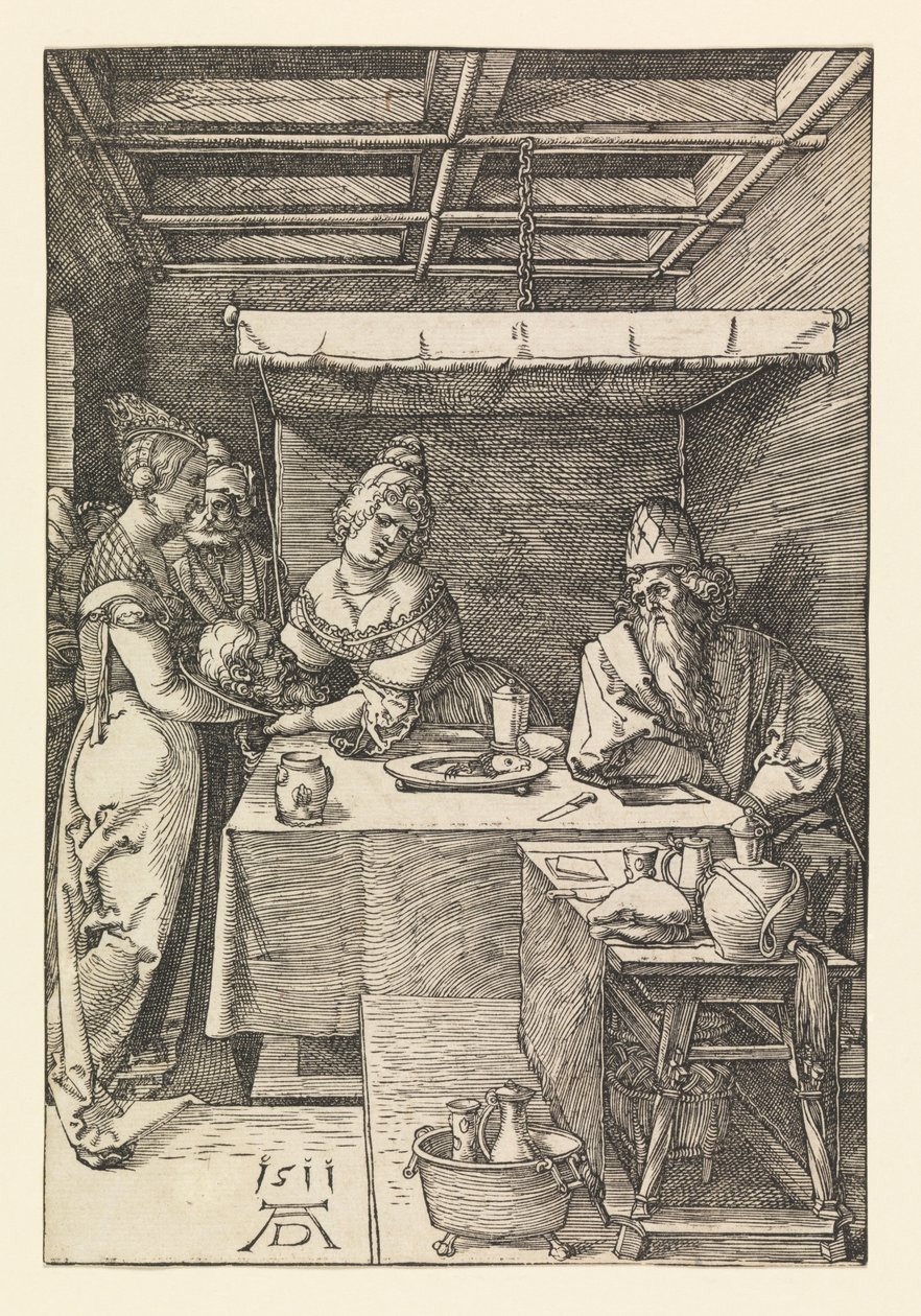 Herodias med Johannes Døberens Hoved af Albrecht Dürer