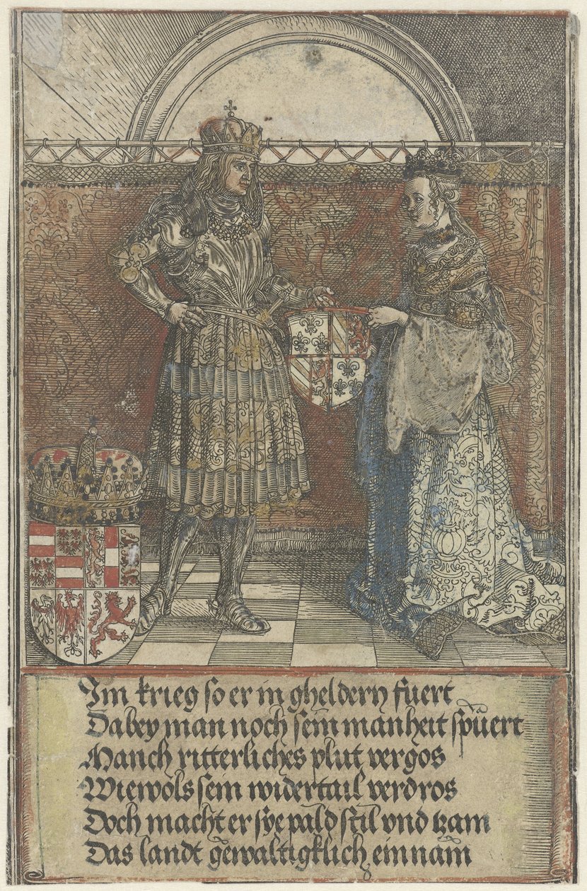 Det burgundiske ægteskab: Maximilian gifter sig med Maria af Bourgogne Kejser Maximilian I