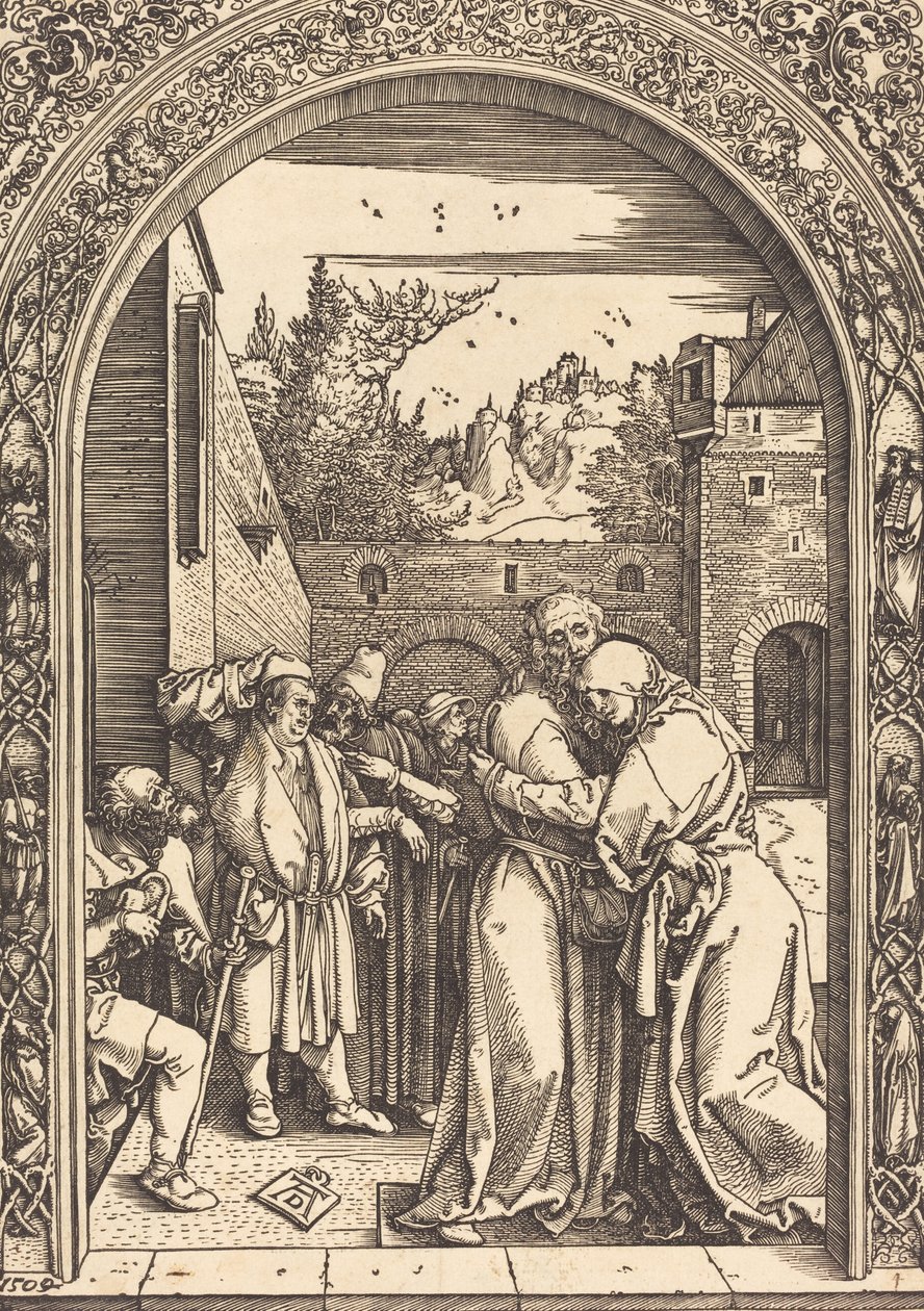 Joachim og Anna ved Den Gyldne Port, 1504. af Albrecht Dürer