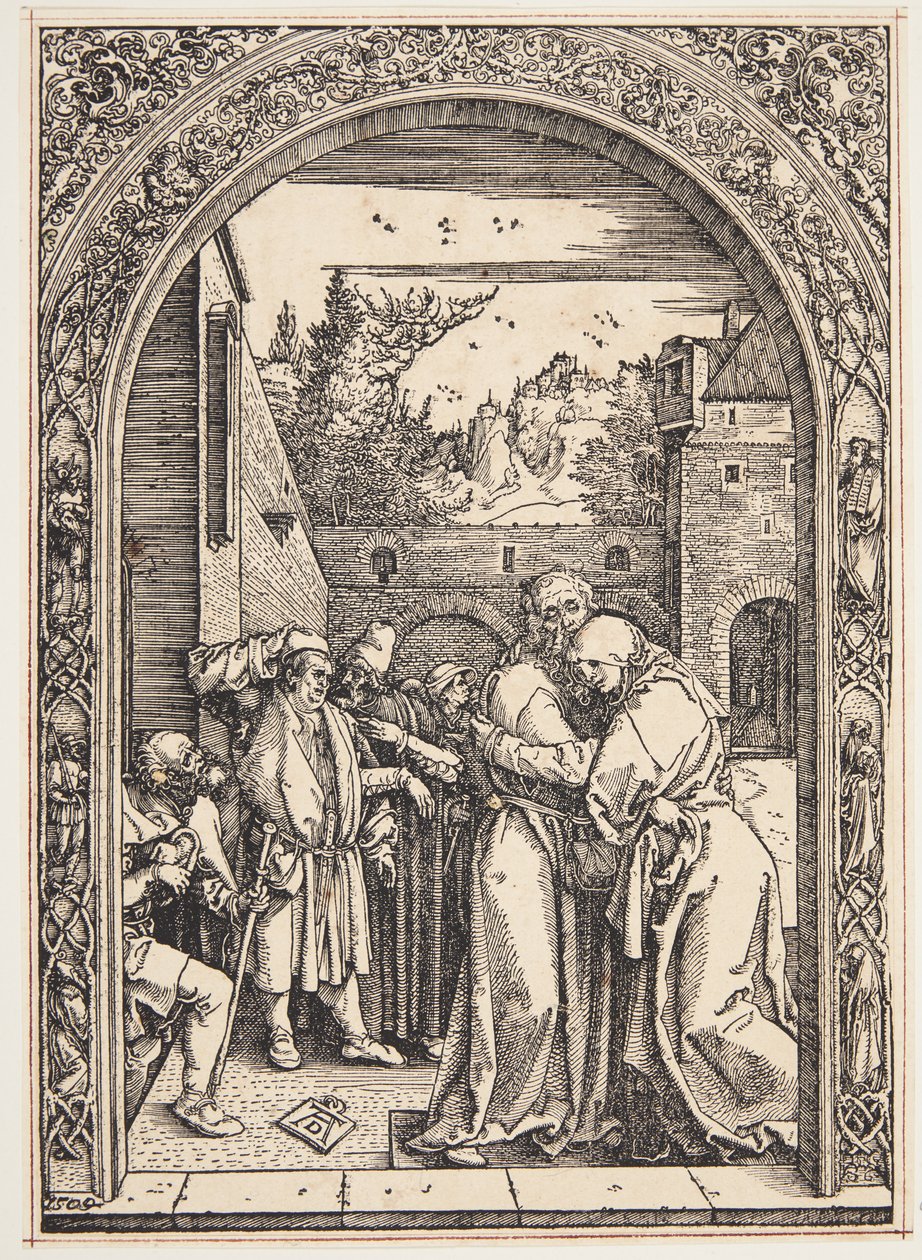 Joachim og St. Ann mødes ved Den Gyldne Port af Albrecht Dürer