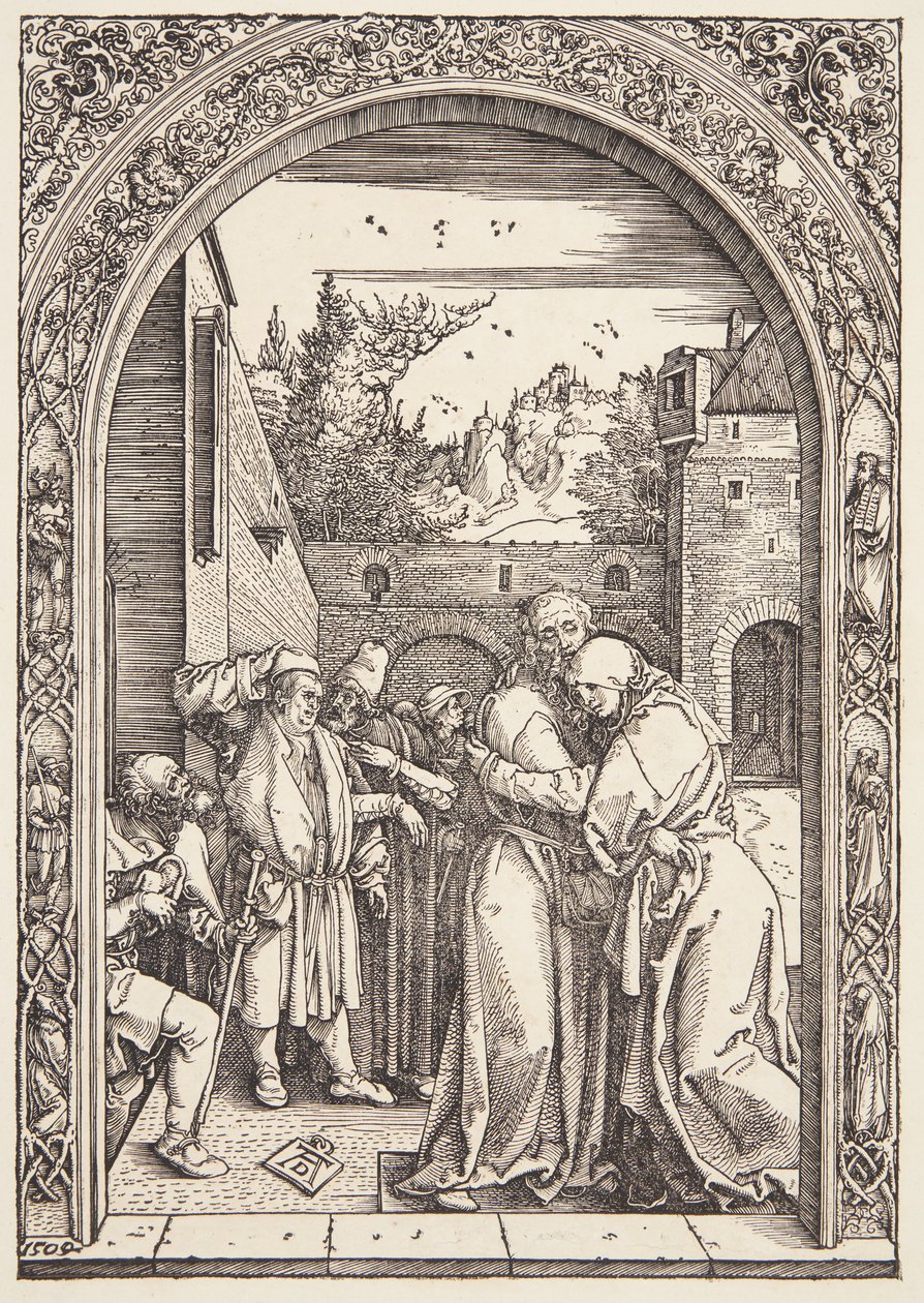 Joachim og St. Ann mødes ved Den Gyldne Port af Albrecht Dürer