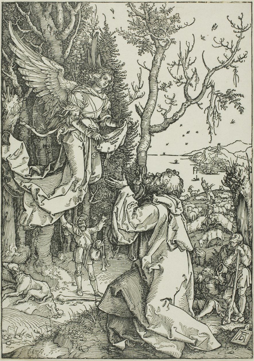 Joachim og englen, fra Jomfruens liv af Albrecht Dürer