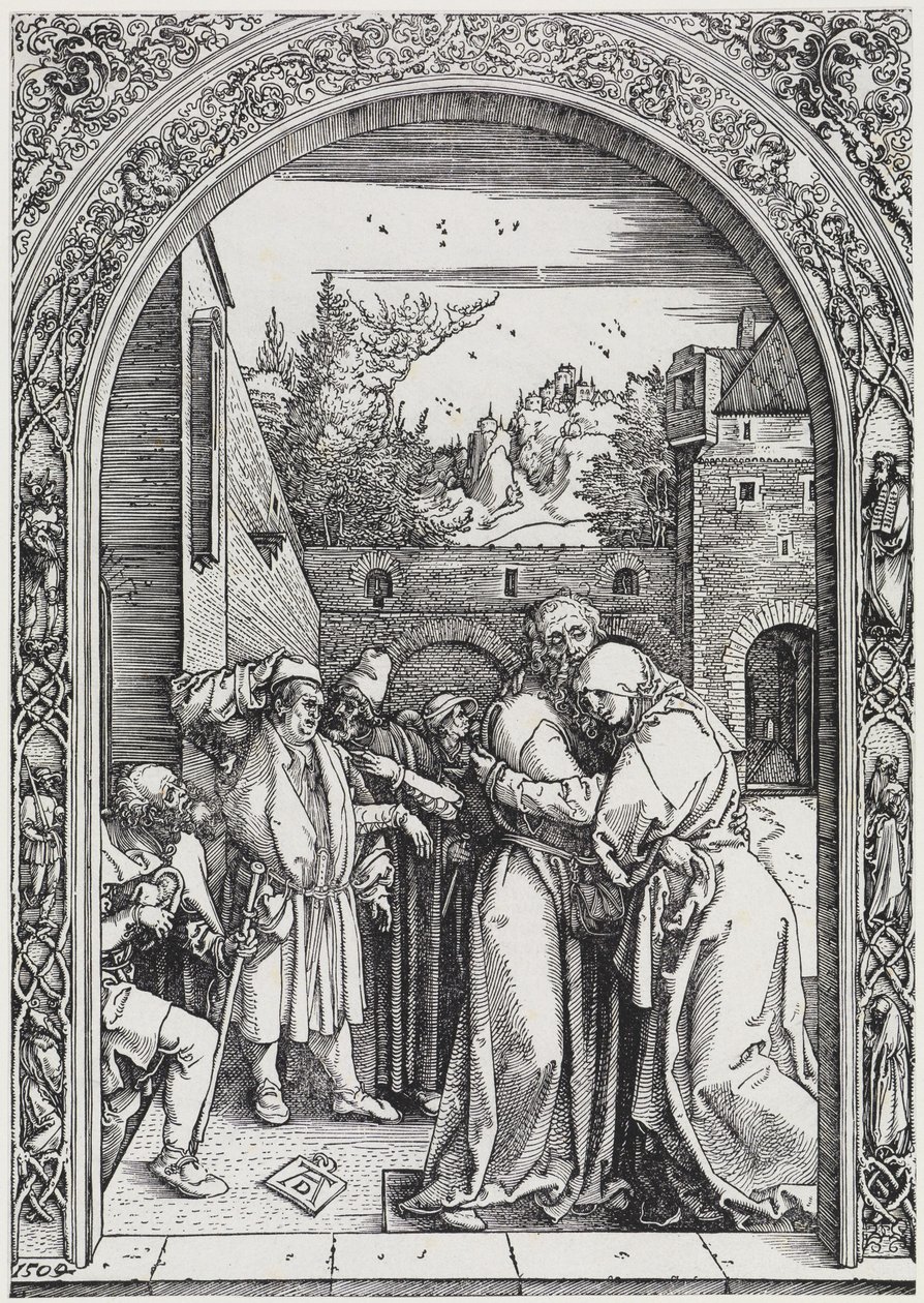 Joachim og Anna under Den Gyldne Port af Albrecht Dürer