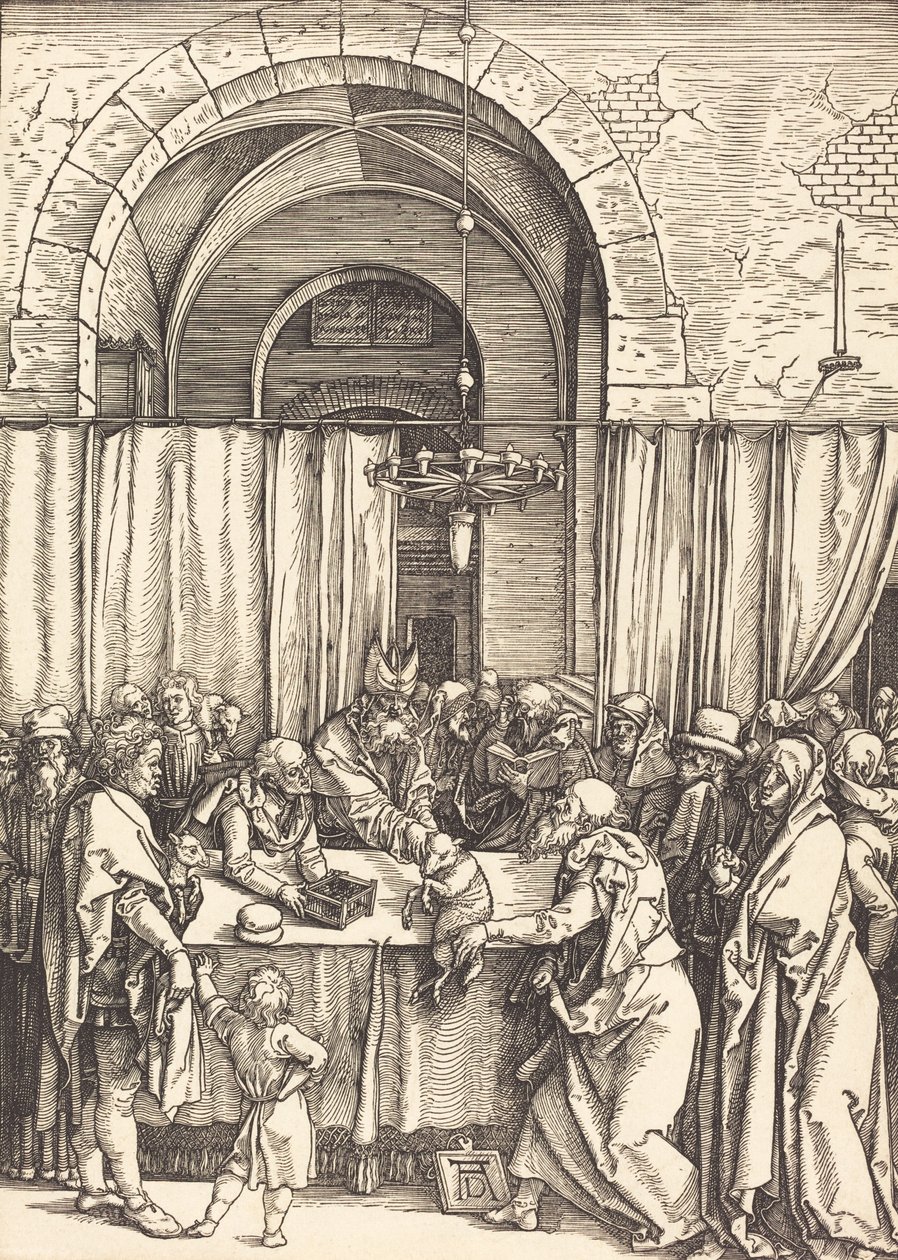 Joachims tilbud afvist, ca. 15041505. af Albrecht Dürer