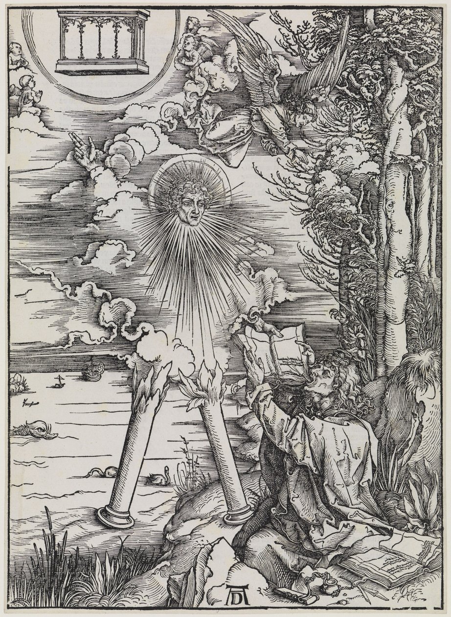 Johannes, der sluger bogen / „Den stærke engel“ af Albrecht Dürer
