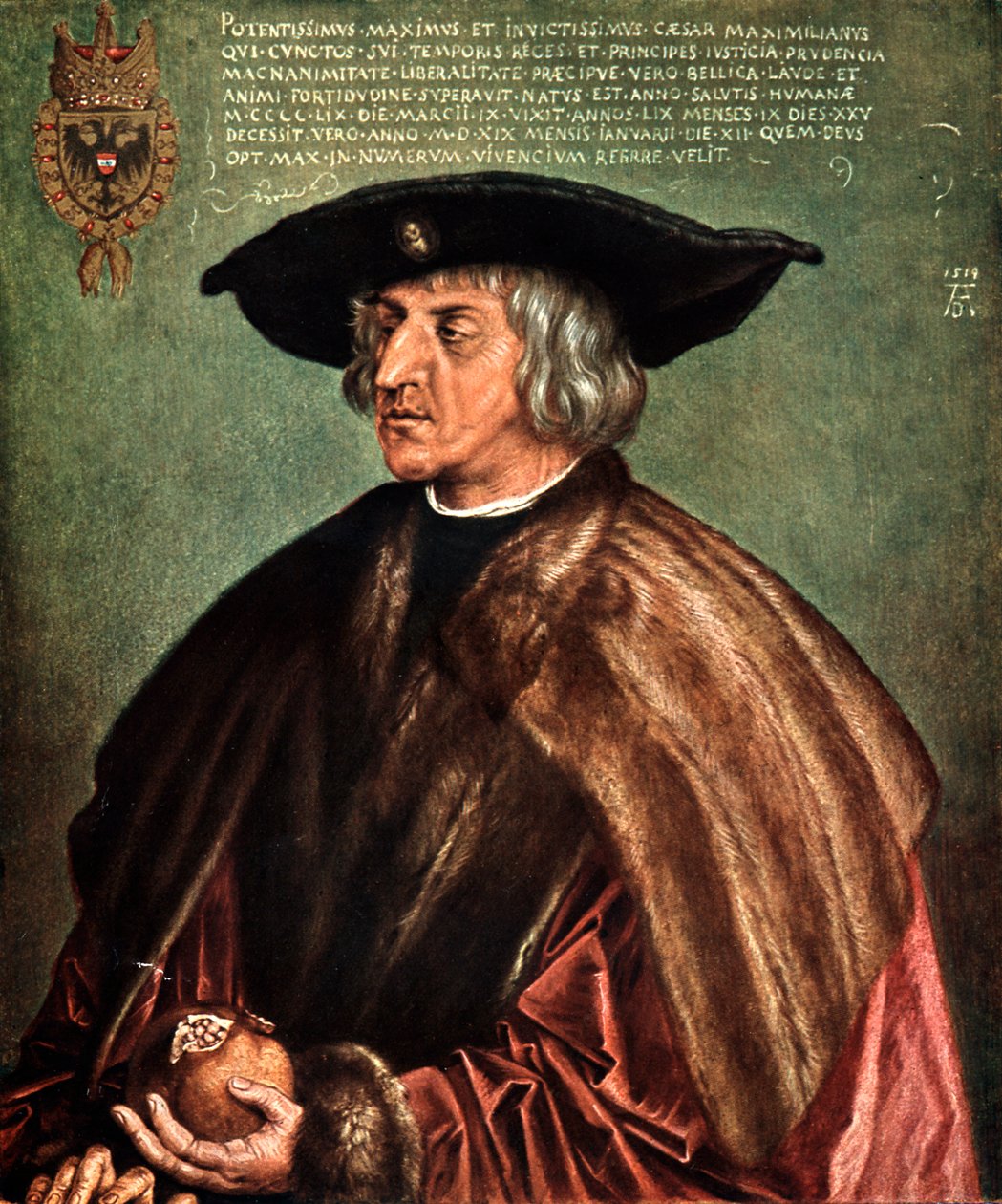 Kaiser Maximilian I, 1519 af Albrecht Dürer