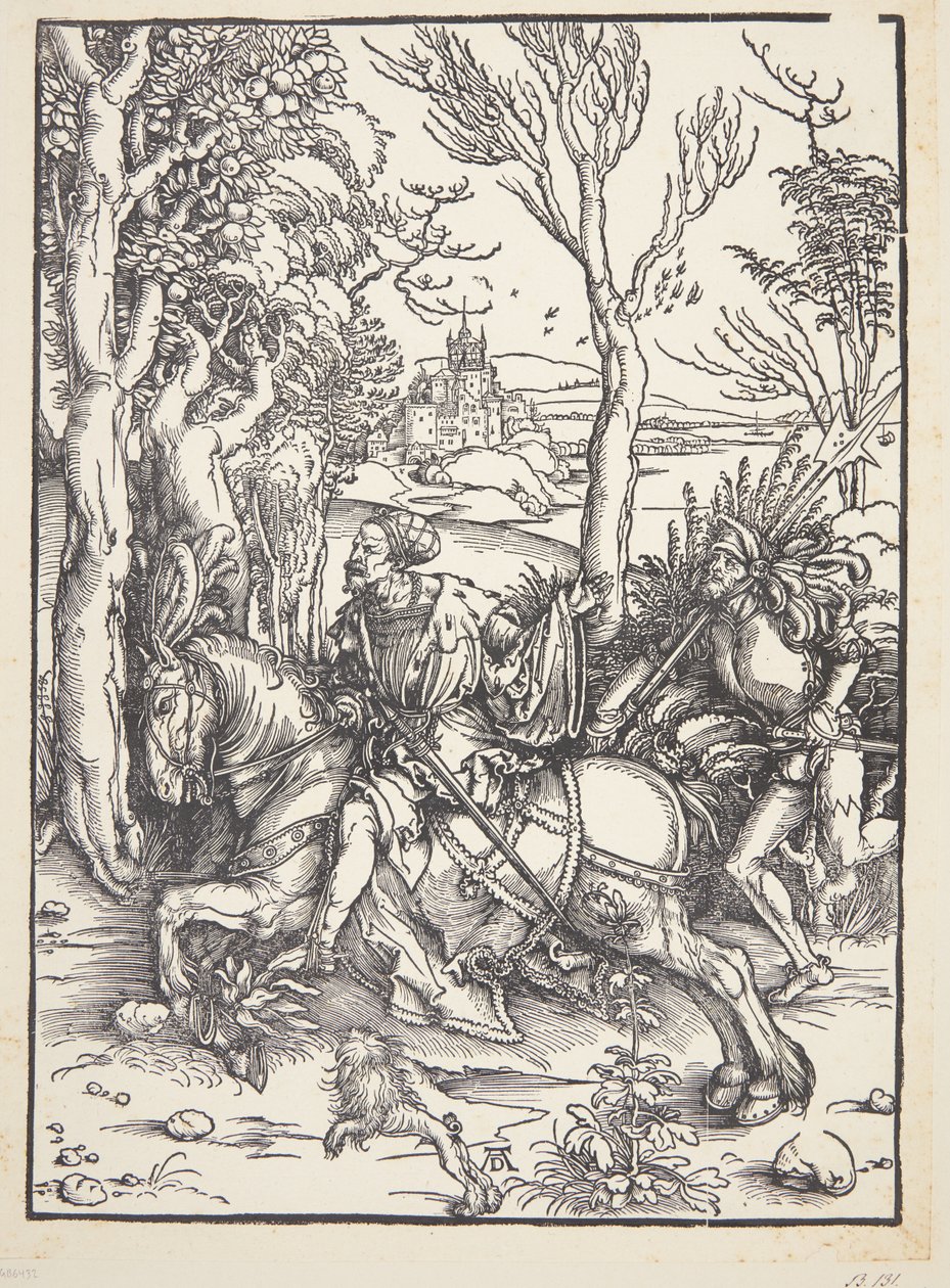Ridder og lansquenet af Albrecht Dürer