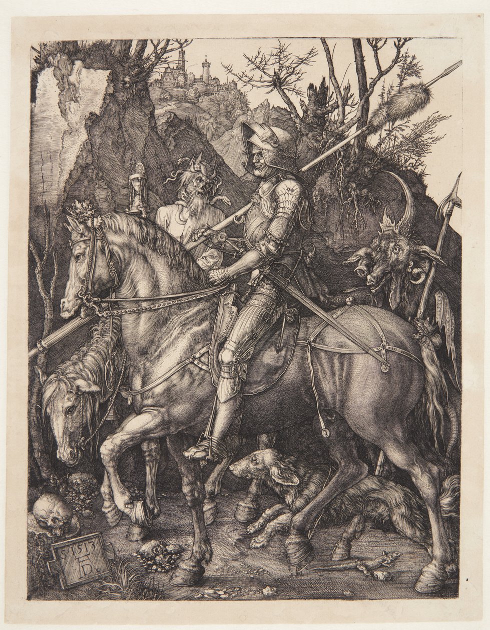 Ridder, død og djævel af Albrecht Dürer