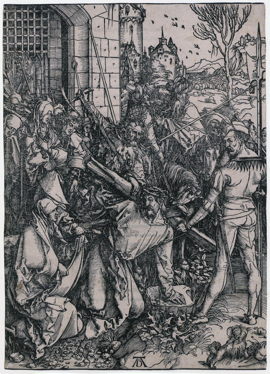 Kristi korsbæring, blad 7 i serien »Den store passion« af Albrecht Dürer