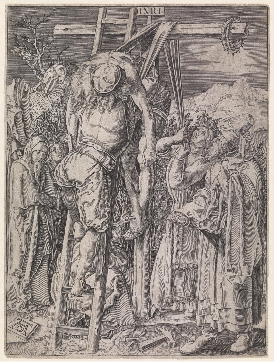 Nedtagning af Kristus fra korset af Albrecht Dürer