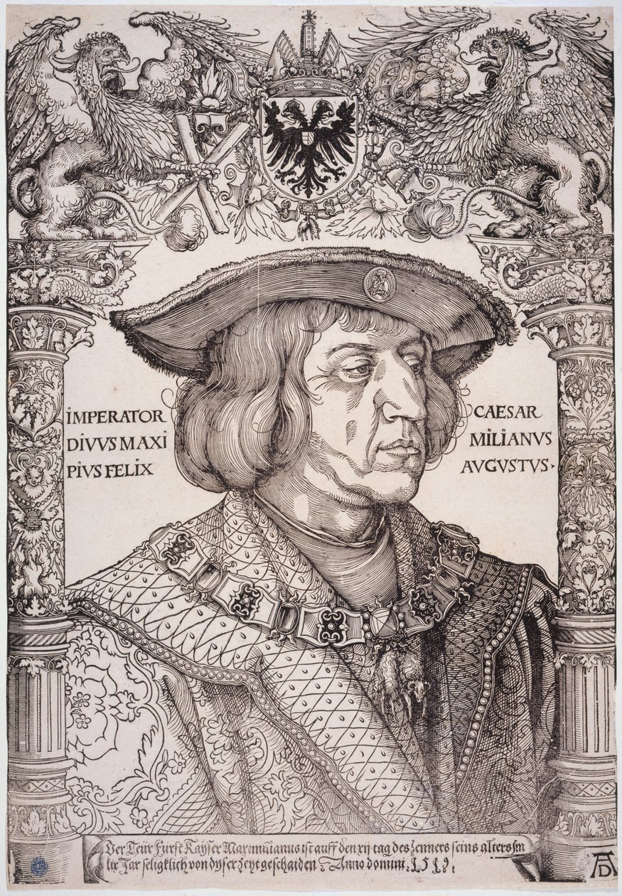 Kejser Maximilian 1. (Bartsch 153) af Albrecht Dürer