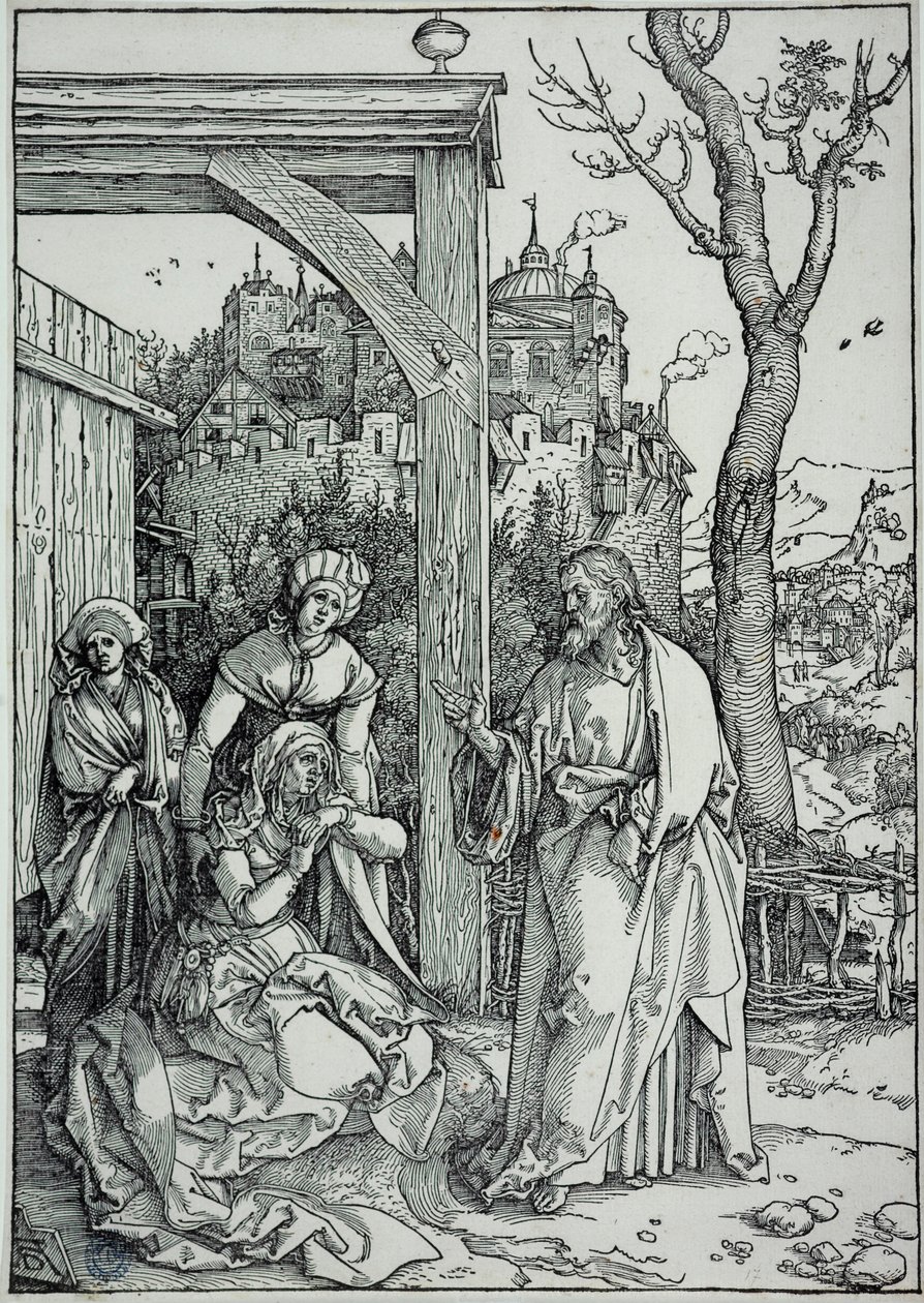 Jomfruens liv: Jesus tager afsked med sin mor (Bartsch 92) af Albrecht Dürer