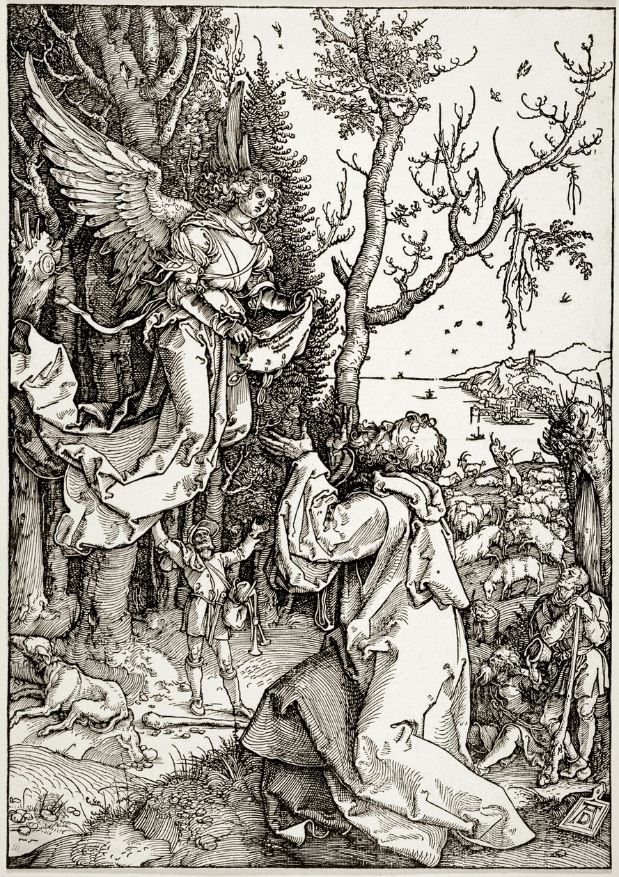 Jomfru Marias liv: Joakim og englen (Bartsch 78) af Albrecht Dürer
