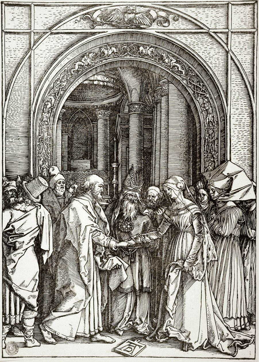 Jomfruens liv: Jomfruens bryllup (Bartsch 82) af Albrecht Dürer