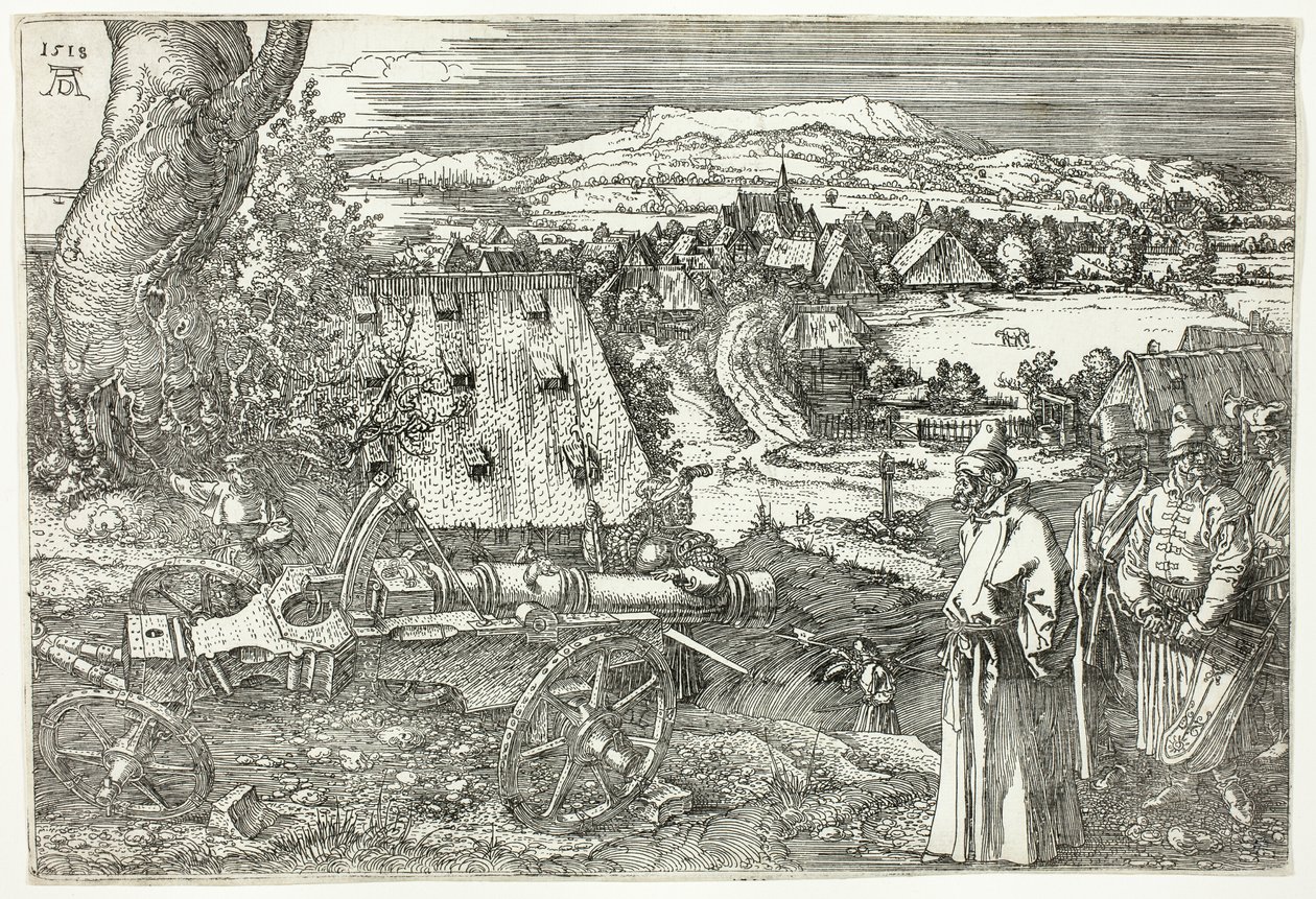 Landskab med kanon (Den store kanon) af Albrecht Dürer