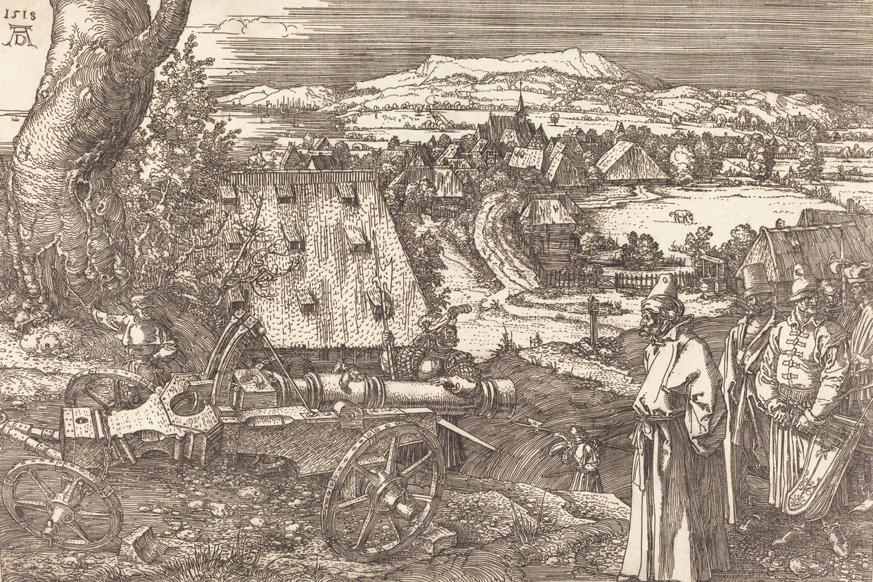 Landskab med kanonen, 1518. af Albrecht Dürer