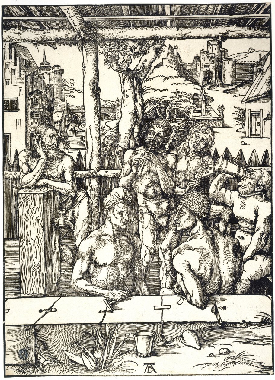 Mændenes bad (Bartsch 128) af Albrecht Dürer