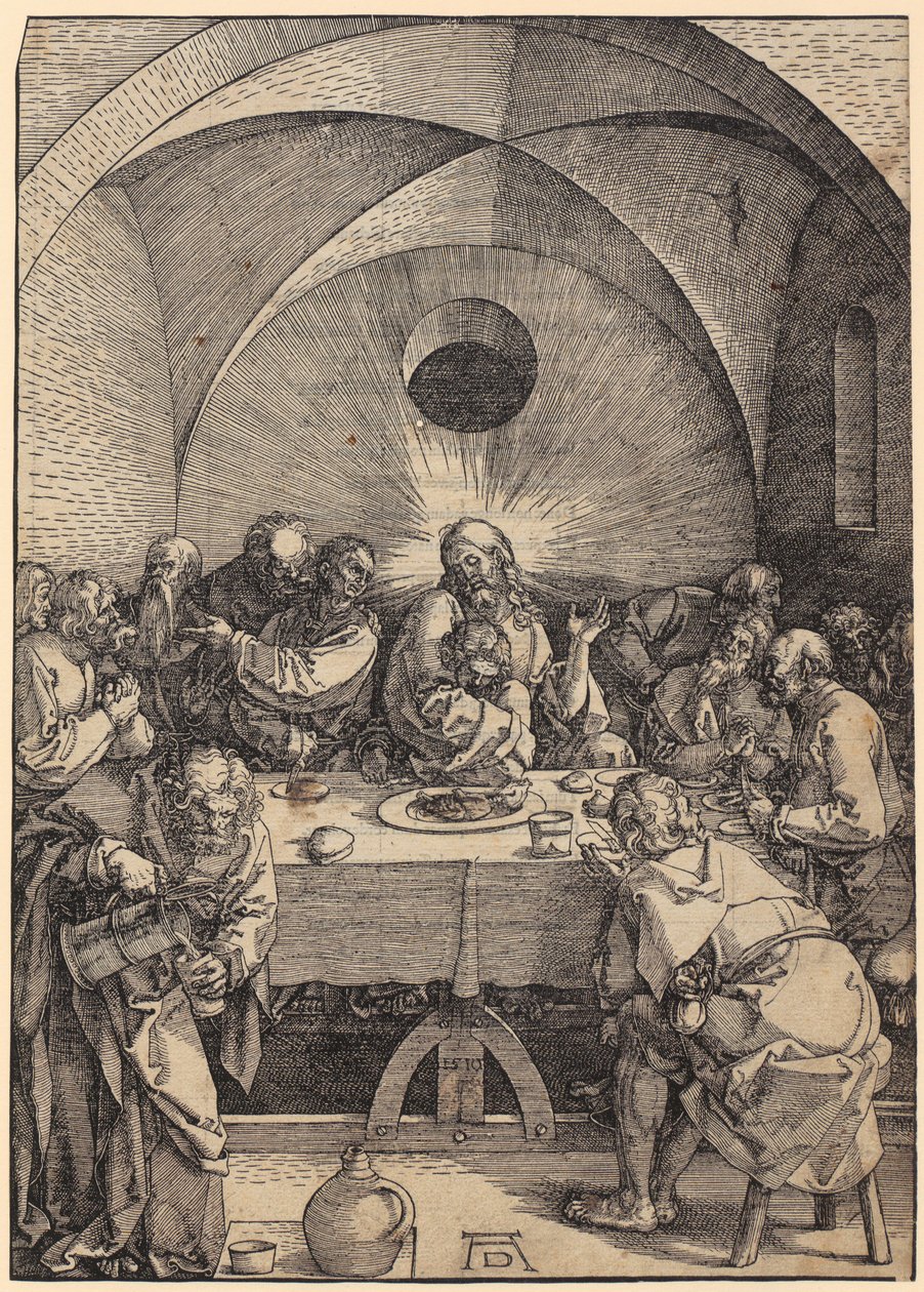 Det sidste nadver, ark 2 i serien »Den store passion« af Albrecht Dürer