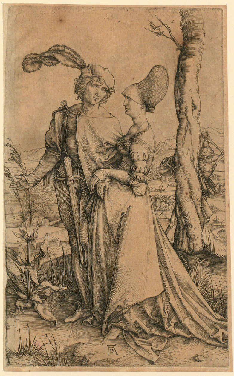 Elskende par og døden af Albrecht Dürer