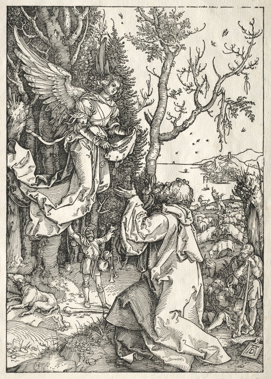 Jomfruens liv: Joachim og englen, ca. 1504. af Albrecht Dürer