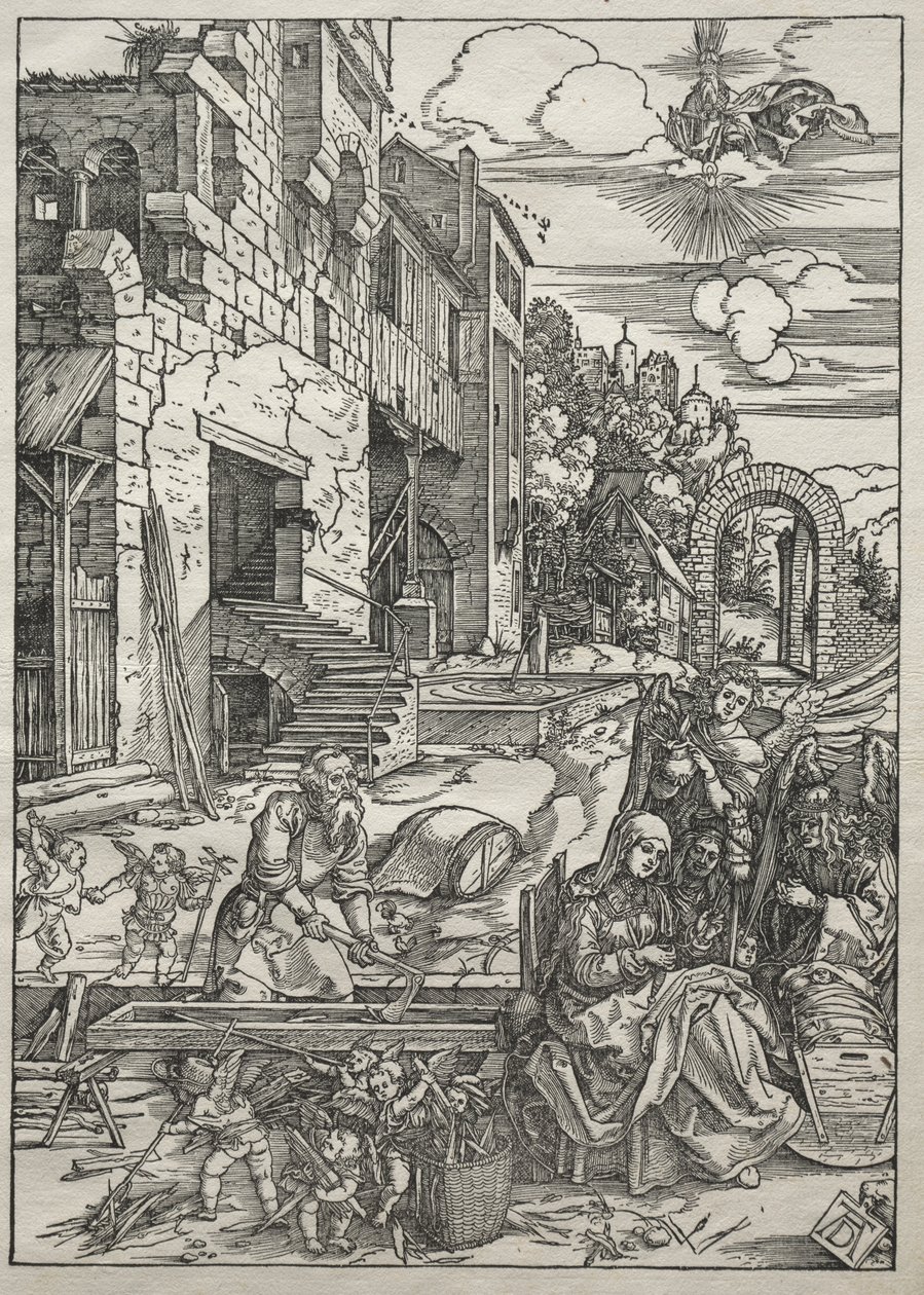 Jomfruens liv: Resten i Egypten af Albrecht Dürer