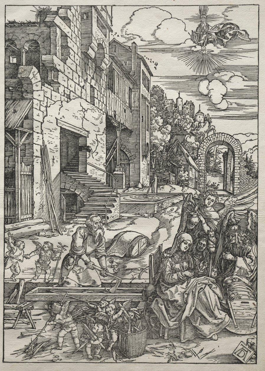 Jomfruens liv: Resten i Egypten, 1504-1505. af Albrecht Dürer