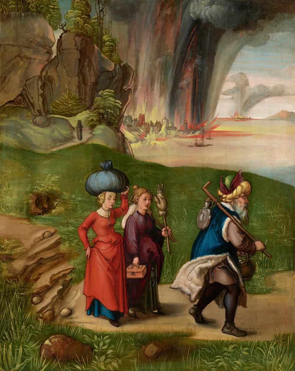 Lot og hans døtre [omvendt] af Albrecht Dürer