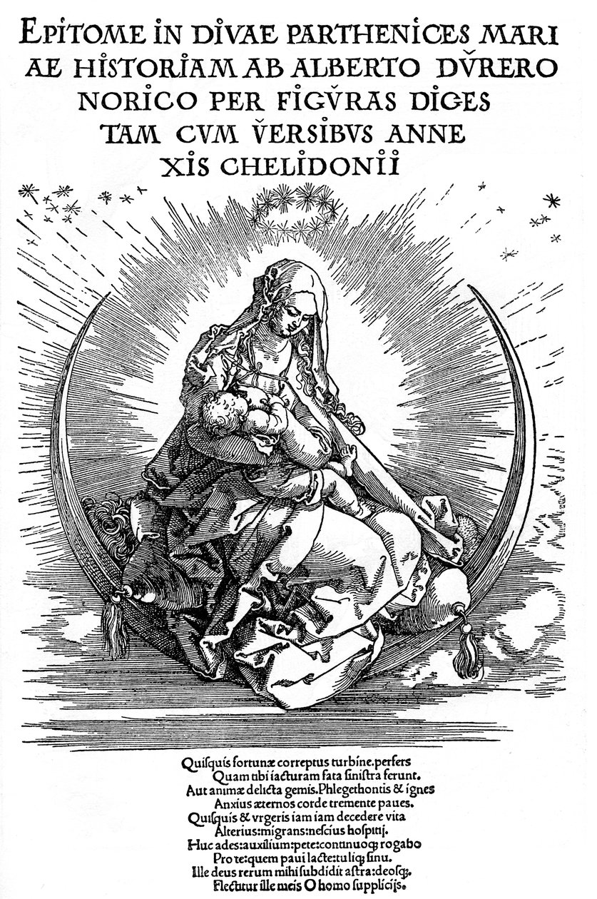 Madonna som ammende mor og guddommelig væsen, 1511, 1936 af Albrecht Dürer