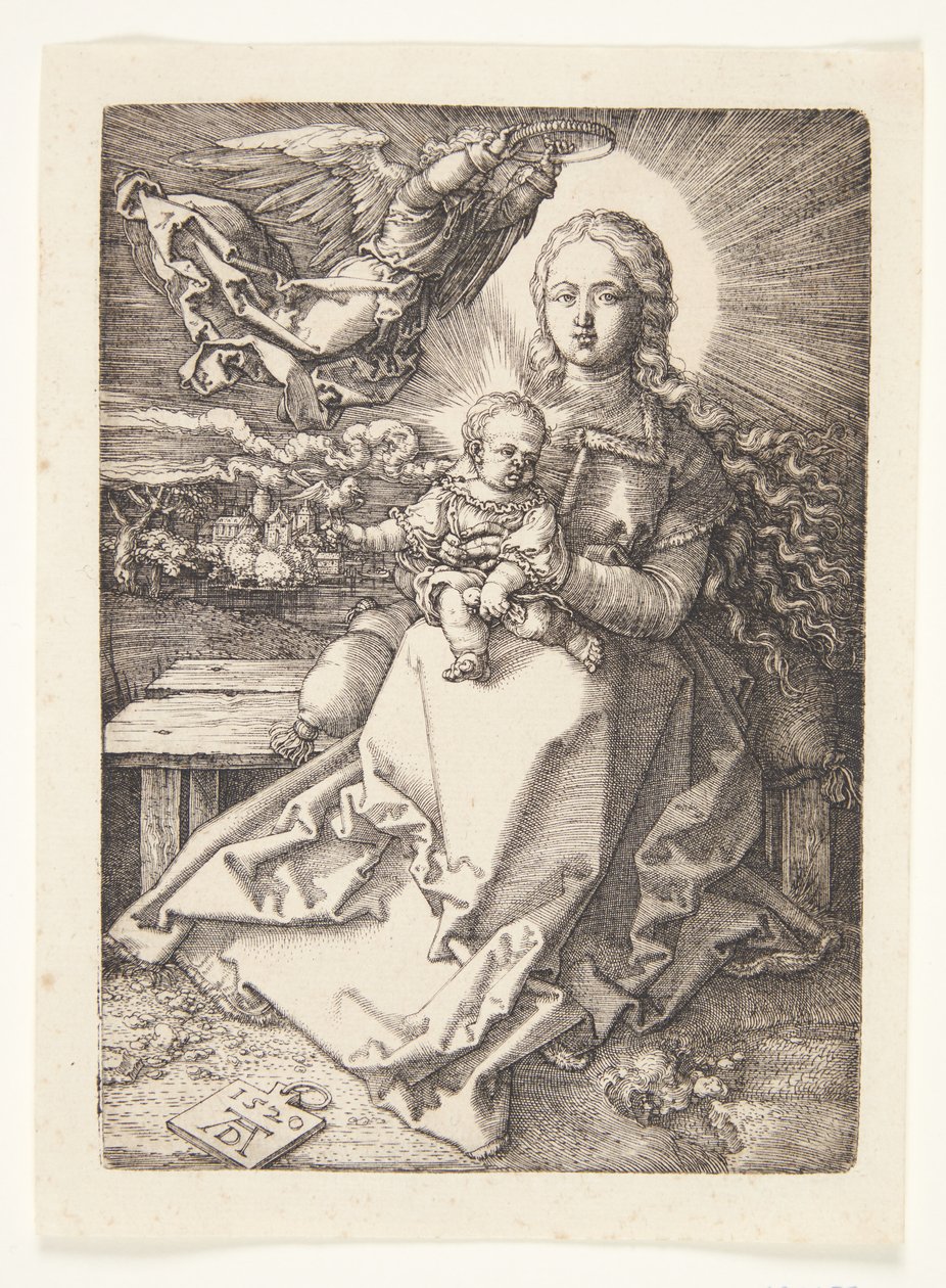 Madonna kronet af en engel af Albrecht Dürer