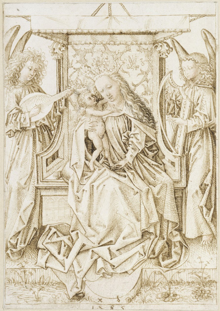 Madonna med musicerende engle af Albrecht Dürer