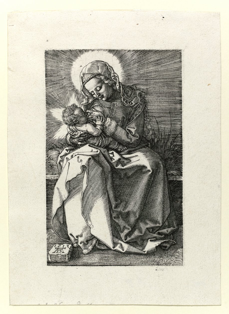 Madonna, der ammer barnet, 1519 af Albrecht Dürer