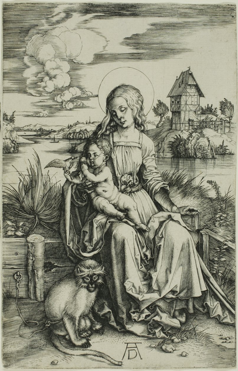 Madonna med aben af Albrecht Dürer