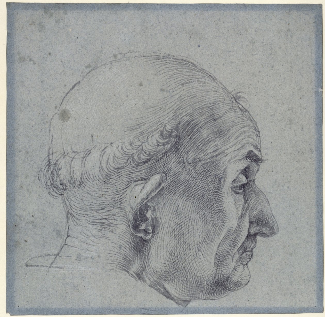 Mandligt hoved i profil af Albrecht Dürer