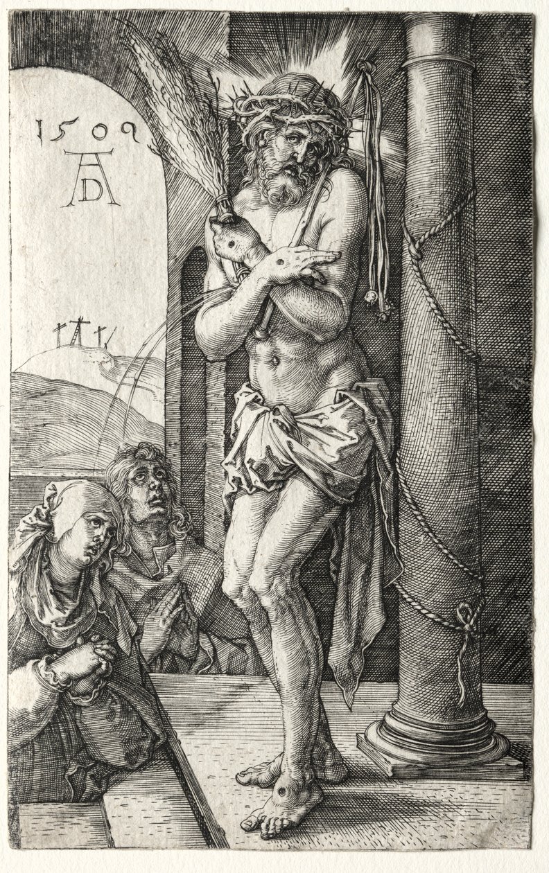 Man of Sorrows by the Column, 1509. af Albrecht Dürer