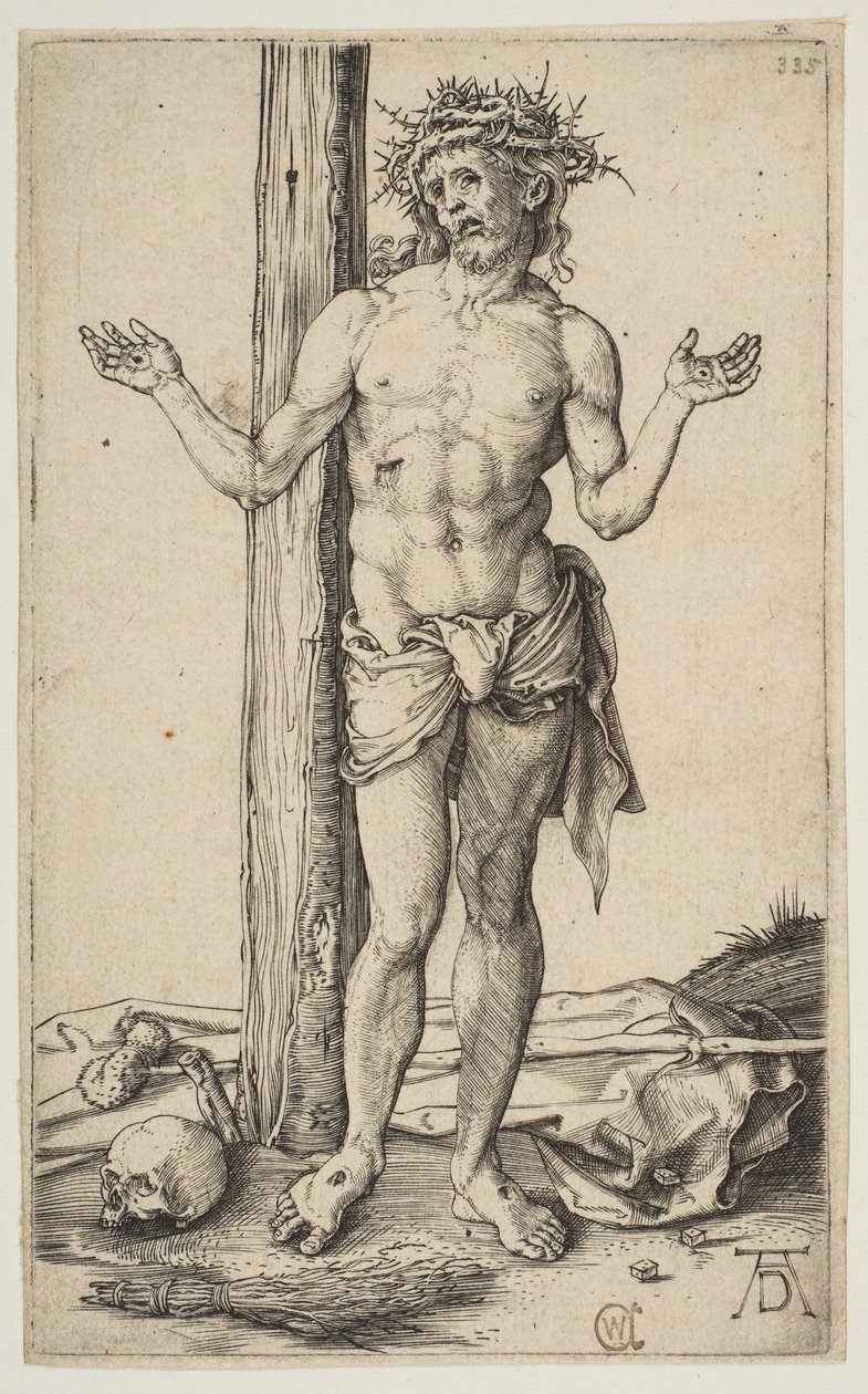 Sorgernes mand med udstrakte arme, ca. 1500. af Albrecht Dürer