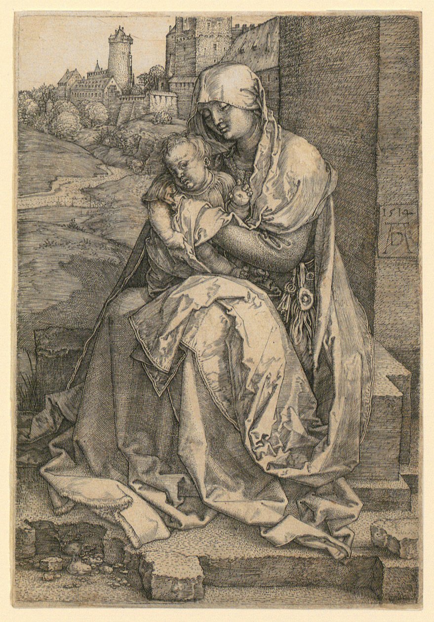 Maria med barnet ved muren af Albrecht Dürer