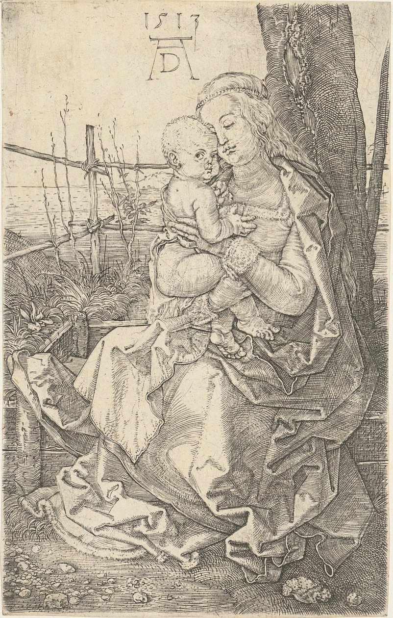 Maria med barnet ved træet af Albrecht Dürer